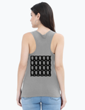 Women's Tank Top | Regular Fit | 180 GSM Bio-Washed Cotton | DTG Print | Pre-Shrunk, Double-Stitched | Personalized | DTG | Modern | Positive Outlook | Everyday | Positive - back - Grey Melange - mockup 2