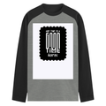 Male Raglan T-Shirt | Men's Regular Fit | 180 GSM Bio-Washed Cotton Blend | DTG Printed | Durable & Pre-Shrunk | Personalized | DTG | Modern | Positive Outlook | Everyday | Positive - front - mockup 1