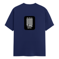 Male Classic Crew T-Shirt | Men's Regular Fit | 180 GSM Bio-Washed Cotton Blend | Embroidery | Pre-Shrunk, Double-Stitched | Personalized | Modern | Positive Outlook | Everyday | Positive - back - Royal Blue - mockup 2