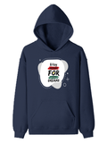 Pullover Hoodie | Unisex Regular Fit | Tri-Layer Cotton Blend | DTG Print Ready | Adults | Personalized | DTG | Bold | Career | Everyday | Empowering - front - Navy Blue - mockup 1