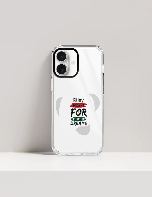 Hard Clear Case | iPhone | TPU Sides & PC Back | Detachable Camera Protector, Scratch-Proof | Unisex | Personalized | Bold | Career | Everyday | Empowering