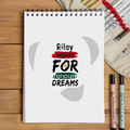 Sketchbook | A5 Spiral Bound | Digital Print Cover | 140 GSM Paper | Unisex | Personalized | Bold | Career | Everyday | Empowering - front - White - mockup 1