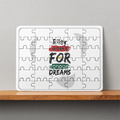 MDF Wooden Puzzles | 6x8 Inch | 30 Pieces | Durable MDF | Glossy Finish | Sublimation Print | Lightweight | Waterproof | Fade-Proof | Unisex | Personalized | Bold | Career | Everyday | Empowering - front - White - mockup 1