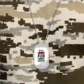 Dog Tag | Standard Size | Stainless Steel Engraved | Durable, Personalized, With Ball Chain | Unisex Adult | Personalized | Bold | Career | Everyday | Empowering - front - Silver - mockup 1