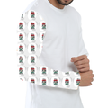 Male Bike Rider T-Shirt | Regular Fit Unisex | 170 GSM Poly Mesh All-Over Print | Lightweight, Fade-Proof, Breathable | Adult | Personalized | Bold | Career | Everyday | Empowering - right sleeve - White - mockup 4