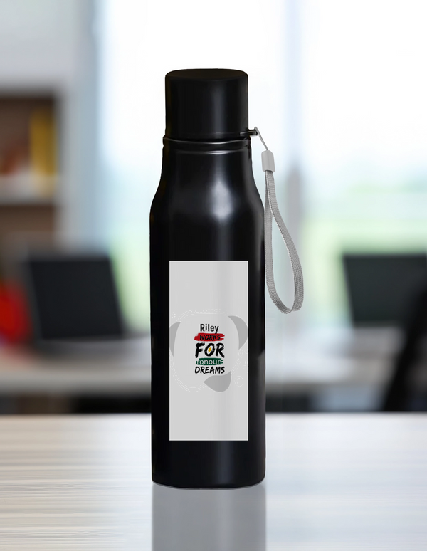 Steel Water Bottle | 750ml Unisex | 304 Stainless Steel Laser Engraved | Leak-Proof, BPA-Free, Eco-Friendly | Personalized | DTG | Bold | Career | Everyday | Empowering