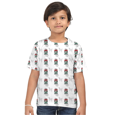 Kids AOP T-Shirt (All over printed products) | T-Shirts | AOP, DTG | Kids, Her | Personalized | Bold | Career | Everyday | Empowering - front - White - mockup 1