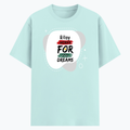 Cotton Stretch T-Shirt | Unisex Fit | 95% Cotton 5% Spandex | Breathable, Stretchable, 240 GSM | Adults | Personalized | Embroidery | Bold | Career | Everyday | Empowering - front - Mint - mockup 1