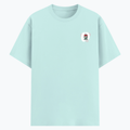 Cotton Stretch T-Shirt | Unisex Fit | 95% Cotton 5% Spandex | Breathable, Stretchable, 240 GSM | Adults | Personalized | Embroidery | Bold | Career | Everyday | Empowering - left pocket - Mint - mockup 3