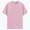 Cotton Stretch T-Shirt | Unisex Fit | 95% Cotton 5% Spandex | Breathable, Stretchable, 240 GSM | Adults | Personalized | Embroidery | Bold | Career | Everyday | Empowering - right pocket - Light Baby Pink - mockup 4