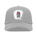 Baseball Ottoman Cap | Universal Fit, Adjustable | Ottoman Fabric, DTG | Structured, Lightweight, Breathable | Unisex | Personalized | DTG | Bold | Career | Everyday | Empowering - front - Grey - mockup 1