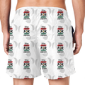 Kids AOP Sports Shorts | Unisex Fit | 170 GSM Polyester | Breathable, Pockets, Drawstring | Boys & Girls | Personalized | Bold | Career | Everyday | Empowering - back - White - mockup 3