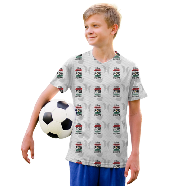 Kids Sports T-Shirt | Unisex Fit | 170 GSM Polyester | Sublimation Printed | Breathable & Fade-Proof | Boys & Girls | Personalized | Bold | Career | Everyday | Empowering