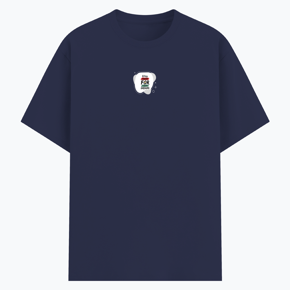 Basic T-Shirt | Unisex Fit, XS-2XL | Poly-Cotton Blend | Soft, Durable Everyday Wear | Unisex | Personalized | Embroidery | Bold | Career | Everyday | Empowering - front - Navy Blue - mockup 1