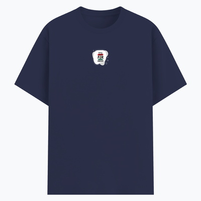 Basic T-Shirt | Unisex Fit, XS-2XL | Poly-Cotton Blend | Soft, Durable Everyday Wear | Unisex | Personalized | Embroidery | Bold | Career | Everyday | Empowering - front - Navy Blue - mockup 1