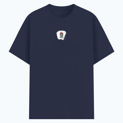 Basic T-Shirt | Unisex Fit, XS-2XL | Poly-Cotton Blend | Soft, Durable Everyday Wear | Unisex | Personalized | Embroidery | Bold | Career | Everyday | Empowering - front - Navy Blue - mockup 1