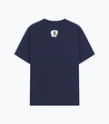 Basic T-Shirt | Unisex Fit, XS-2XL | Poly-Cotton Blend | Soft, Durable Everyday Wear | Unisex | Personalized | Embroidery | Bold | Career | Everyday | Empowering - back - Navy Blue - mockup 2