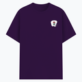Basic T-Shirt | Unisex Fit, XS-2XL | Poly-Cotton Blend | Soft, Durable Everyday Wear | Unisex | Personalized | Embroidery | Bold | Career | Everyday | Empowering - left pocket - Purple - mockup 3