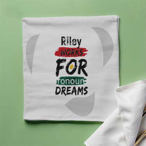 Cloth Napkin | Kitchen & Dining Accessory | 100% Polyester | Durable, Soft, Hemmed Edges | Unisex | Personalized | Bold | Career | Everyday | Empowering