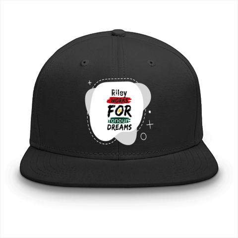Classic Snapback Cap | Adjustable One-Size | Heavy Cotton DTG Printed | Flat Brim Structured | Unisex Adults | Personalized | DTG | Bold | Career | Everyday | Empowering - front - Black - mockup 1