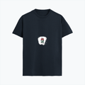 Supima T-Shirt | Unisex Regular Fit, All Ages | 100% Supima Cotton, DTG Printed | Pre-shrunk, Bio-washed, Soft Feel | Unisex | Personalized | DTG | Bold | Career | Everyday | Empowering - front - Navy Blue - mockup 1