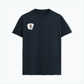 Supima T-Shirt | Unisex Regular Fit, All Ages | 100% Supima Cotton, DTG Printed | Pre-shrunk, Bio-washed, Soft Feel | Unisex | Personalized | DTG | Bold | Career | Everyday | Empowering - right pocket - Navy Blue - mockup 4