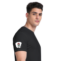 Supima T-Shirt | Unisex Regular Fit, All Ages | 100% Supima Cotton, DTG Printed | Pre-shrunk, Bio-washed, Soft Feel | Unisex | Personalized | DTG | Bold | Career | Everyday | Empowering - right sleeve - Black - mockup 6