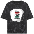 Acid Wash Oversized Tee | Unisex Relaxed Fit | 100% Super-Combed Cotton | DTG Ready | Lycra Ribbed Neck | Adult | Personalized | DTG | Bold | Career | Everyday | Empowering - front - Black - mockup 1