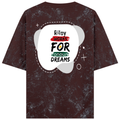 Acid Wash Oversized Tee | Unisex Relaxed Fit | 100% Super-Combed Cotton | DTG Ready | Lycra Ribbed Neck | Adult | Personalized | DTG | Bold | Career | Everyday | Empowering - back - Maroon - mockup 2