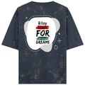 Acid Wash Oversized Tee | Unisex Relaxed Fit | 100% Super-Combed Cotton | DTG Ready | Lycra Ribbed Neck | Adult | Personalized | DTG | Bold | Career | Everyday | Empowering - back - Navy Blue - mockup 2