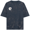 Acid Wash Oversized Tee | Unisex Relaxed Fit | 100% Super-Combed Cotton | DTG Ready | Lycra Ribbed Neck | Adult | Personalized | DTG | Bold | Career | Everyday | Empowering - left pocket - Navy Blue - mockup 3