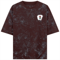 Acid Wash Oversized Tee | Unisex Relaxed Fit | 100% Super-Combed Cotton | DTG Ready | Lycra Ribbed Neck | Adult | Personalized | DTG | Bold | Career | Everyday | Empowering - right pocket - Maroon - mockup 4
