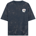 Acid Wash Oversized Tee | Unisex Relaxed Fit | 100% Super-Combed Cotton | DTG Ready | Lycra Ribbed Neck | Adult | Personalized | DTG | Bold | Career | Everyday | Empowering - right pocket - Navy Blue - mockup 4