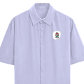 Oversized Shirt | Unisex Adult | 100% Premium Cotton 240 GSM | Half Sleeves, Straight Hem | Personalized | DTF | Bold | Career | Everyday | Empowering - left pocket - Lavender - mockup 2