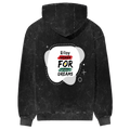 Acid Wash Hoodie | Unisex Regular Fit | 100% Super-Combed Cotton, 300 GSM | Embroidery | Pre-Shrunk, Derby Ribbed Hems & Cuffs | Personalized | Bold | Career | Everyday | Empowering - back - mockup 2
