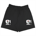 Terry Shorts | Unisex Adults | Terry Cotton | DTG Print | Adjustable Drawcord & Side Pockets | Personalized | DTG | Bold | Career | Everyday | Empowering - left pocket - Black - mockup 1