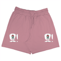 Terry Shorts | Unisex Adults | Terry Cotton | DTG Print | Adjustable Drawcord & Side Pockets | Personalized | DTG | Bold | Career | Everyday | Empowering - left pocket - Flamingo - mockup 1