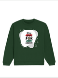Oversized Sweatshirt | Roomy Relaxed Fit | 400 GSM Cotton Blend | Pre-Shrunk Drop Shoulder | Unisex Adult | Personalized | DTG | Bold | Career | Everyday | Empowering - front - Bottle Green - mockup 1