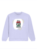Oversized Sweatshirt | Roomy Relaxed Fit | 400 GSM Cotton Blend | Pre-Shrunk Drop Shoulder | Unisex Adult | Personalized | DTG | Bold | Career | Everyday | Empowering - front - Lavender - mockup 1