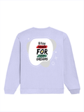 Oversized Sweatshirt | Roomy Relaxed Fit | 400 GSM Cotton Blend | Pre-Shrunk Drop Shoulder | Unisex Adult | Personalized | DTG | Bold | Career | Everyday | Empowering - back - Lavender - mockup 2