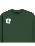 Oversized Sweatshirt | Roomy Relaxed Fit | 400 GSM Cotton Blend | Pre-Shrunk Drop Shoulder | Unisex Adult | Personalized | DTG | Bold | Career | Everyday | Empowering - right pocket - Bottle Green - mockup 4