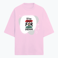 Terry Oversized Tee | Oversized Fit | 260 GSM Terry Cotton Blend | DTF Print Ready | Breathable, Durable, Soft | Unisex Adult | Personalized | DTF | Bold | Career | Everyday | Empowering - front - Light Baby Pink - mockup 1