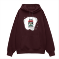Oversized Hoodie | Relaxed Fit, Drop-Shoulder | 400 GSM Fabric | Warm, Durable | Unisex | Personalized | DTF | Bold | Career | Everyday | Empowering - front - Maroon - mockup 1