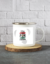 White Enamel Mugs | 11 Oz | Enamel Coated Stainless Steel | Dishwasher Safe, Shatterproof | Unisex | Personalized | Bold | Career | Everyday | Empowering