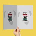 Greeting Card | A5 Folded | Artboard Paper, Digital Print | 4 Pages, Premium Envelope | Unisex | Personalized | Bold | Career | Everyday | Empowering - front - White - mockup 1