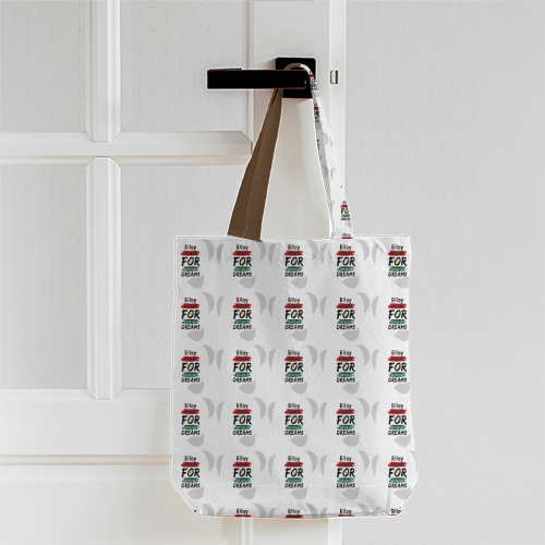 AOP Tote bags Zipper | Standard Size | Premium Canvas All-Over Print | Durable Multi-purpose | Unisex | Personalized | Bold | Career | Everyday | Empowering