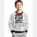 Kids AOP Sweatshirt | Unisex Kids | Polyester Fleece | All-Over Print, Durable, Warm | Personalized | Bold | Career | Everyday | Empowering - front - White - mockup 1