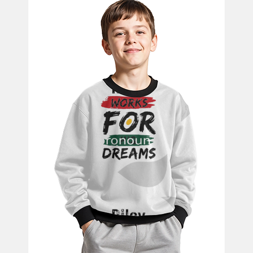 Kids AOP Sweatshirt | Unisex Kids | Polyester Fleece | All-Over Print, Durable, Warm | Personalized | Bold | Career | Everyday | Empowering