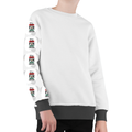 Kids AOP Sweatshirt | Unisex Kids | Polyester Fleece | All-Over Print, Durable, Warm | Personalized | Bold | Career | Everyday | Empowering - right sleeve - White - mockup 5