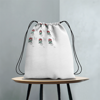 Drawstring Bag | 12x17 Inch Unisex | Canvas Fabric All-Over Print | Durable & Versatile | Personalized | Bold | Career | Everyday | Empowering